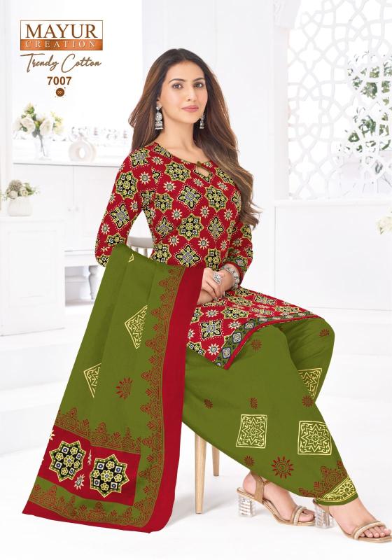 Mayur trendy cotton vol-7 buy wholesale dress materials online india